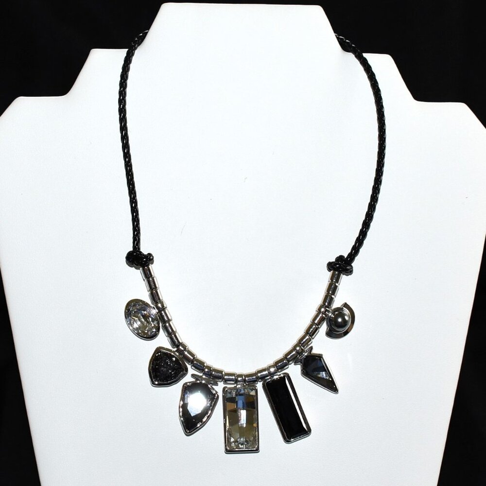 Touchstone Crystal by Swarovski Blackout Necklace 1350N  New in box